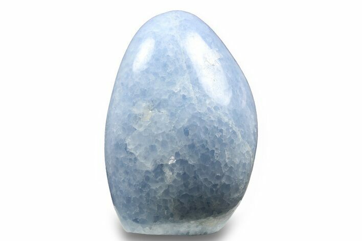 Polished, Free-Standing Blue Calcite - Madagascar #258666